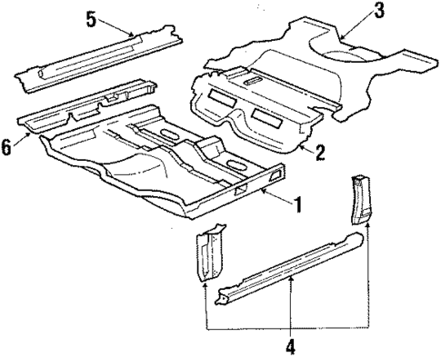 Rocker for 1988 Cadillac Allante #0
