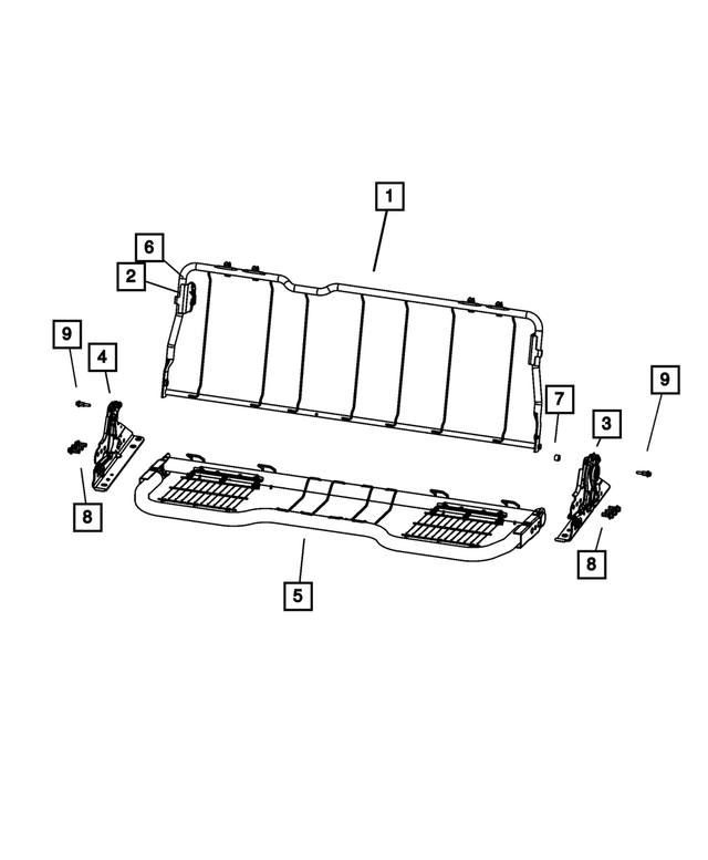 68050636AA - Interior Trim: Seat Back Retainer for Mopar Image
