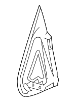 88980586 - Body: Mirror Assembly Gasket for Chevrolet: Silverado 1500, Silverado 1500 HD, Silverado 2500, Silverado 2500 HD, Silverado 3500 | GMC: Sierra 1500, Sierra 1500 HD, Sierra 2500, Sierra 2500 HD, Sierra 3500 Image