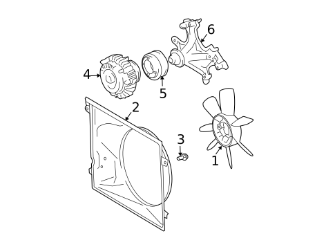 Cooling Fan for 2009 Toyota 4Runner #0