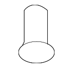 1244105161 - Body: Bumper Cover Screw for Hyundai Image