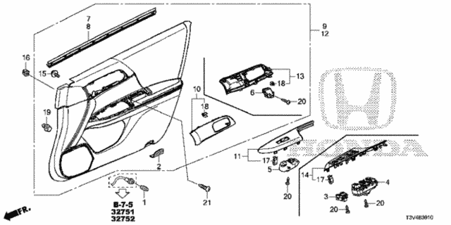 Front Door Lining for 2014 Honda Accord #0