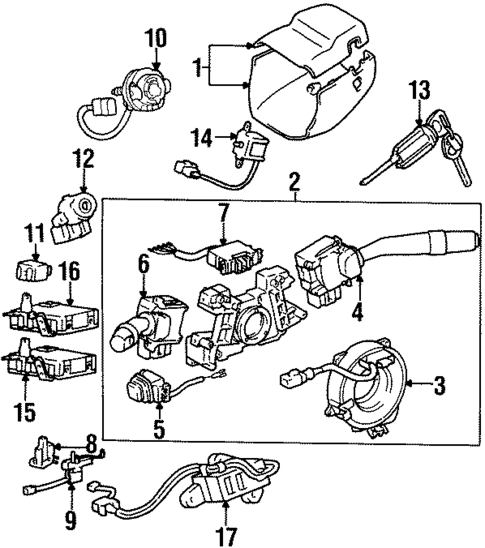 Ignition Lock for 1998 Lexus LS400 #0
