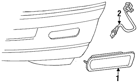 Side Marker Lamps for 1997 Ford Aspire #0