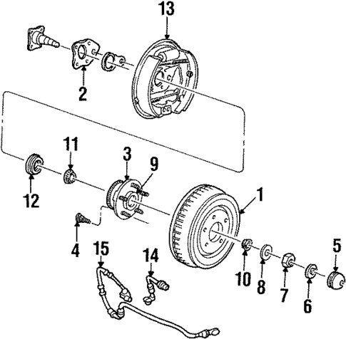 Rear Brakes for 1995 Ford Windstar #1