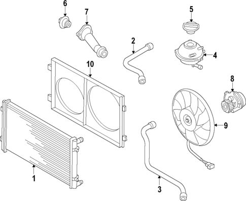 Water Pump for 2015 Volkswagen Jetta #3