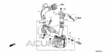 17212PLC000 - Electrical/Exhaust/Heater/Fuel: RUBBER, AIR CLEANER MOUNTING for Acura Image