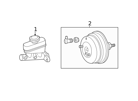 Master Cylinder - Components On Dash Panel for 1999 Ford Ranger #1