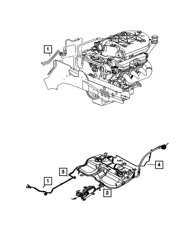 4809406AE - : Fuel Supply And Vapor Lines Bundle for Mopar Image