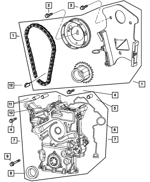 Timing Belt and Cover for 2007 Dodge Charger #0