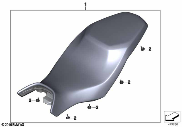 52538558949 - Ergonomics &amp; Comfort: Bench Seat -  for BMW-Motorrad Image