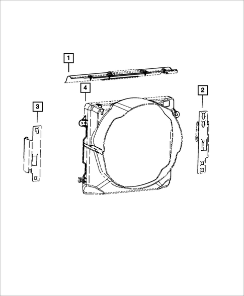 Radiator and Related Parts; Charge Air Cooler for 2018 Jeep Wrangler JK #2