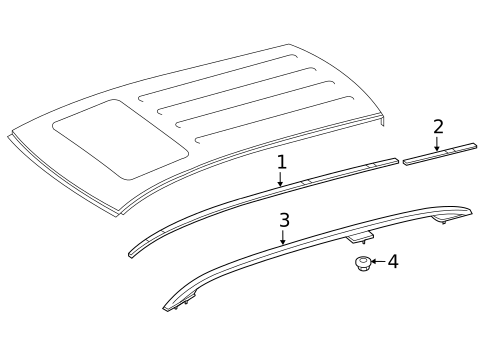 Exterior Trim - Roof for 2017 Mercedes-Benz GLE63 AMG #0