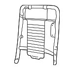 6W1Z5461018A - Body: Seat Back Frame for Lincoln: Town Car Image