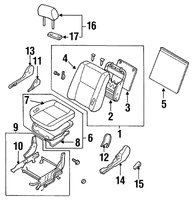 8640041U00 - : Headrest for Nissan Image