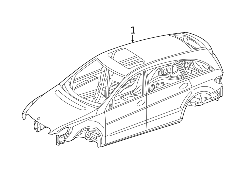 Body Shell for 2007 Mercedes-Benz R 63 AMG&reg; #0