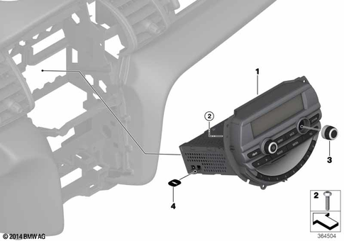 Radio, Multi-Information Display for 2017 Mini Cooper SE ALL4 #0
