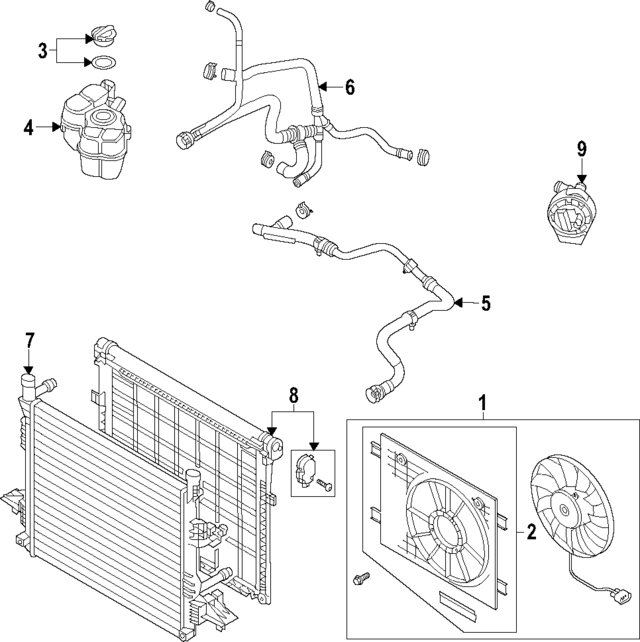 1EA122101DE - : Upper Hose for Volkswagen Image