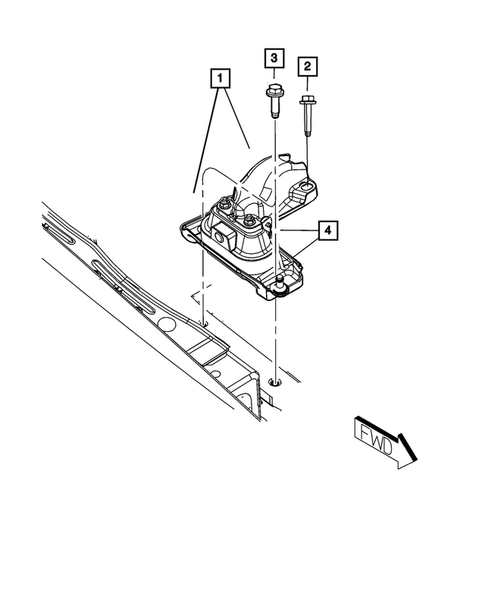 Engine Mounting for 2009 Chrysler Town & Country #3