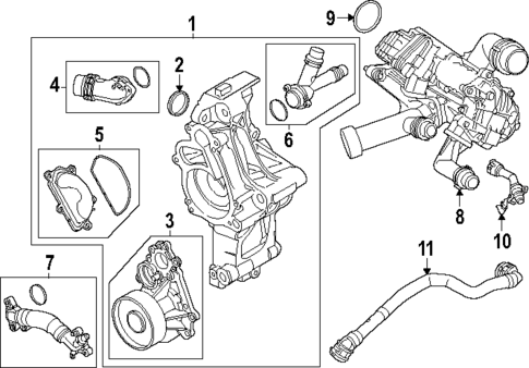 Water Pump for 2024 BMW 750e xDrive #0