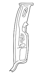 F81Z25278D12AAC - Body: Corner Trim for Ford: F-250 Super Duty, F-350 Super Duty, F-450 Super Duty, F-550 Super Duty Image