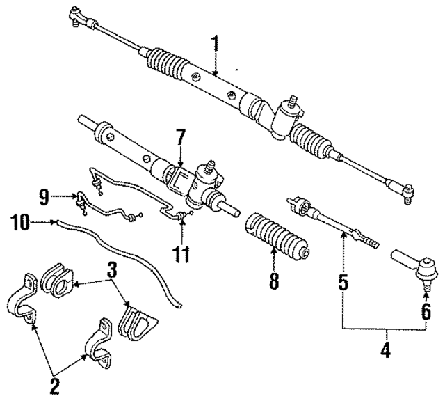 48521Q5601 - : Inner Tie Rod for Nissan Image