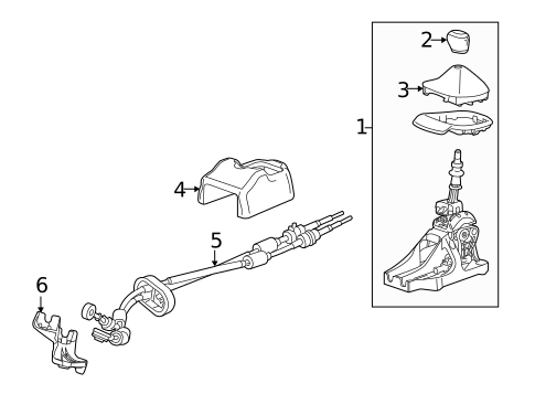 Gear Shift Control for 2014 Chevrolet Sonic #0