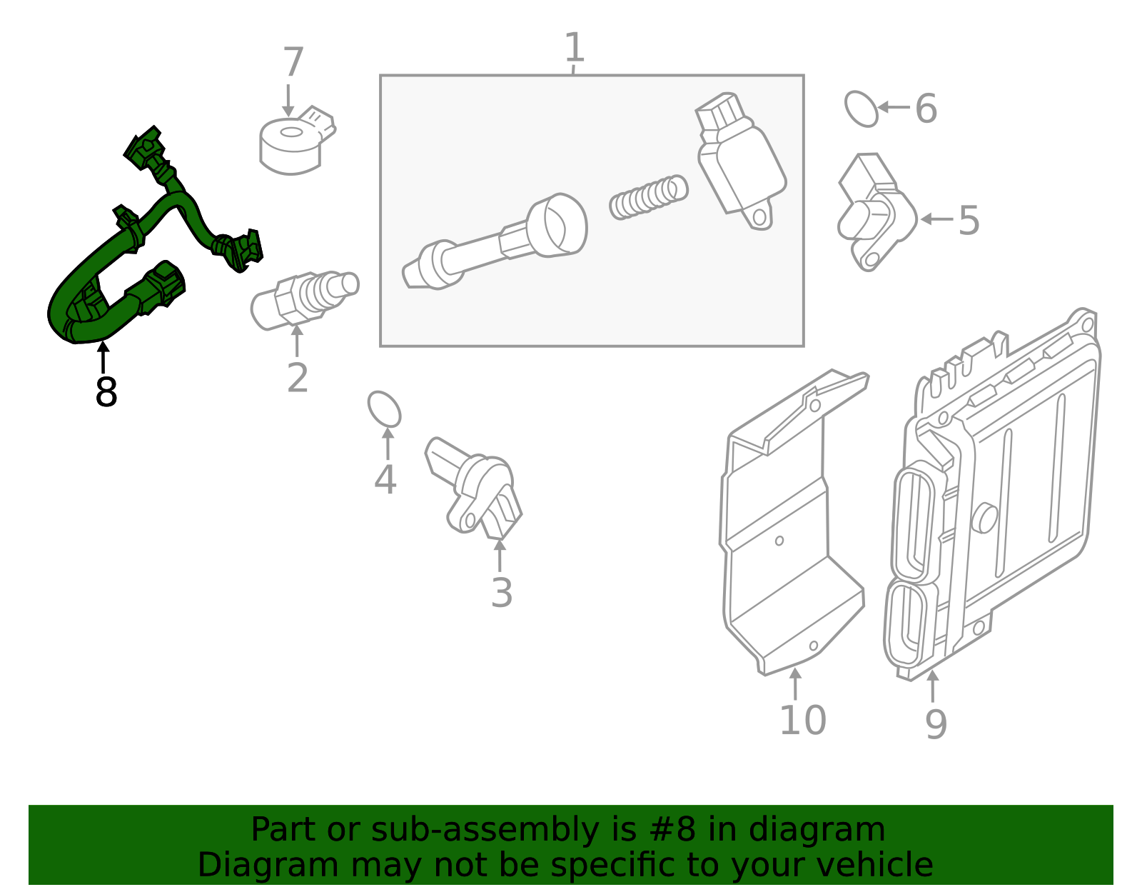 Genuine Knock Sensor Harness (ta60 F80 Wf80 R51 A60) - 24079-ZV00A ...