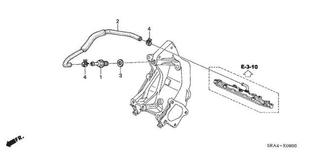 Breather Tube for 2005 Acura TSX #0