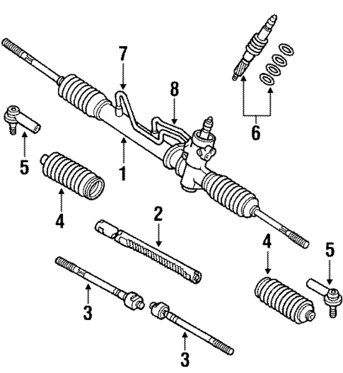 Steering Gear for 1992 Toyota Corolla | Toyota Parts Center