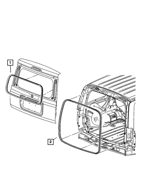 Weatherstrips and Seals for 2007 Jeep Commander #2