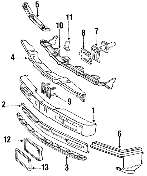 Bumper Assembly for 1984 Lincoln Mark VII #0
