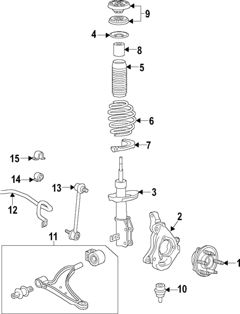 Suspension Components for 2013 Cadillac XTS #2