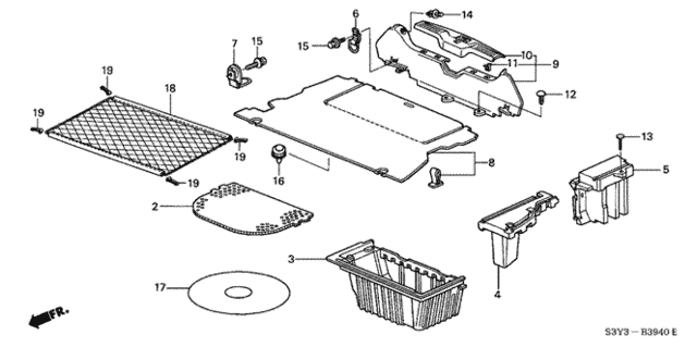 Trunk Lining for 2000 Honda Insight #0