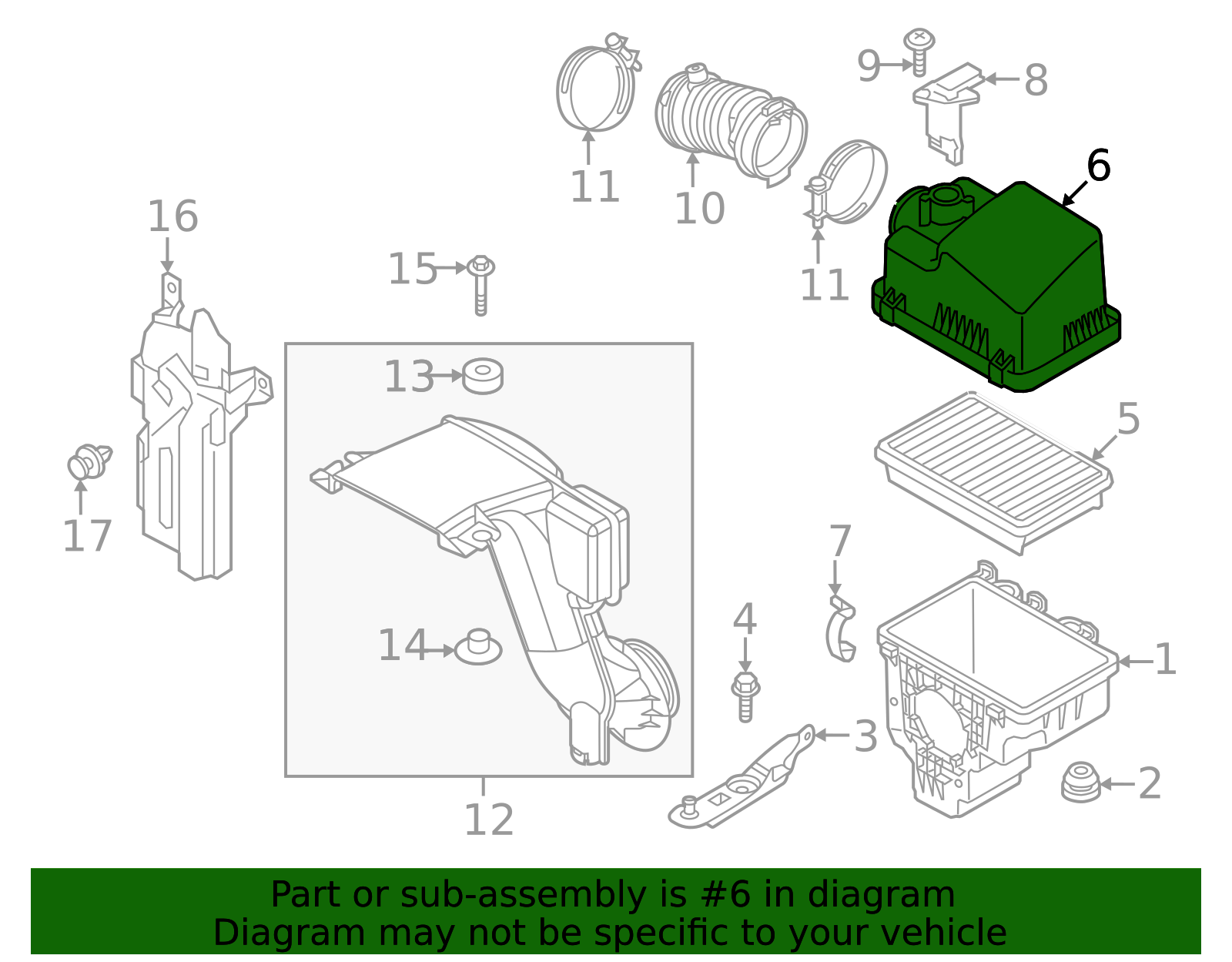 PXAD-13-3AX - Air Filter Housing - 2023-2025 Mazda CX-50 | Mazda Swag