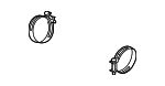 PYE213735 - Engine: Air Inlet Clamp for Mazda Image