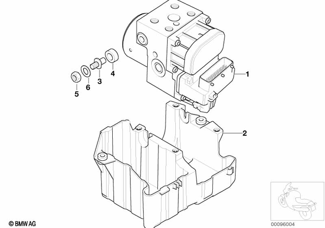 34517668780 - Brakes: Rubber Mounting -  for BMW-Motorrad Image