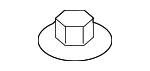 1339508007K - Body: Hinge Nut for Hyundai Image