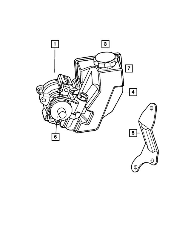 « 4728247 – Steering : Arbre De Pompe De Direction Assistée Joint pour Mopar Image »