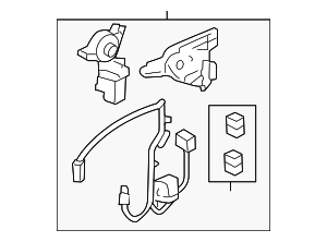 2007-2014 GM Rear Sliding Window Module 20853408 GM | GMPartsDirect.com