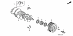13310PR7J00 - Engine: CRANKSHAFT for Acura Image