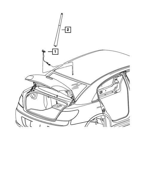 Radio, Antenna, Speakers, DVD, and Video systems for 2014 Chrysler 200 #2