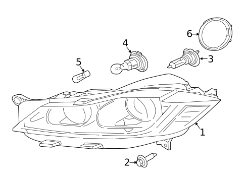 Headlamp Components for 2020 Jaguar F-Pace #0