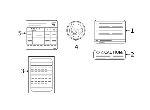 Information Labels for 2014 Nissan NV200 #0