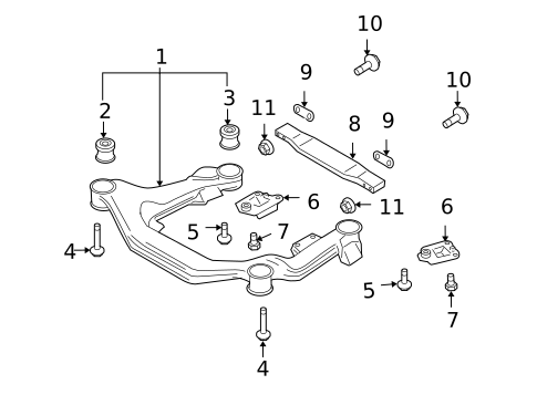 Suspension Mounting for 2004 Audi A8 Quattro #0
