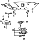 F6VZ5451916AAC - Body: Headliner for Lincoln: Town Car Image