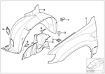 41357000385 - : Side Panel, Front Left for BMW Image