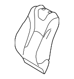 7107447D50C0 - Body: Seat Back Cover for Toyota: Prius, Prius AWD-e, Prius Prime Image