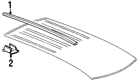 Exterior Trim - Roof for 2003 Oldsmobile Silhouette #0