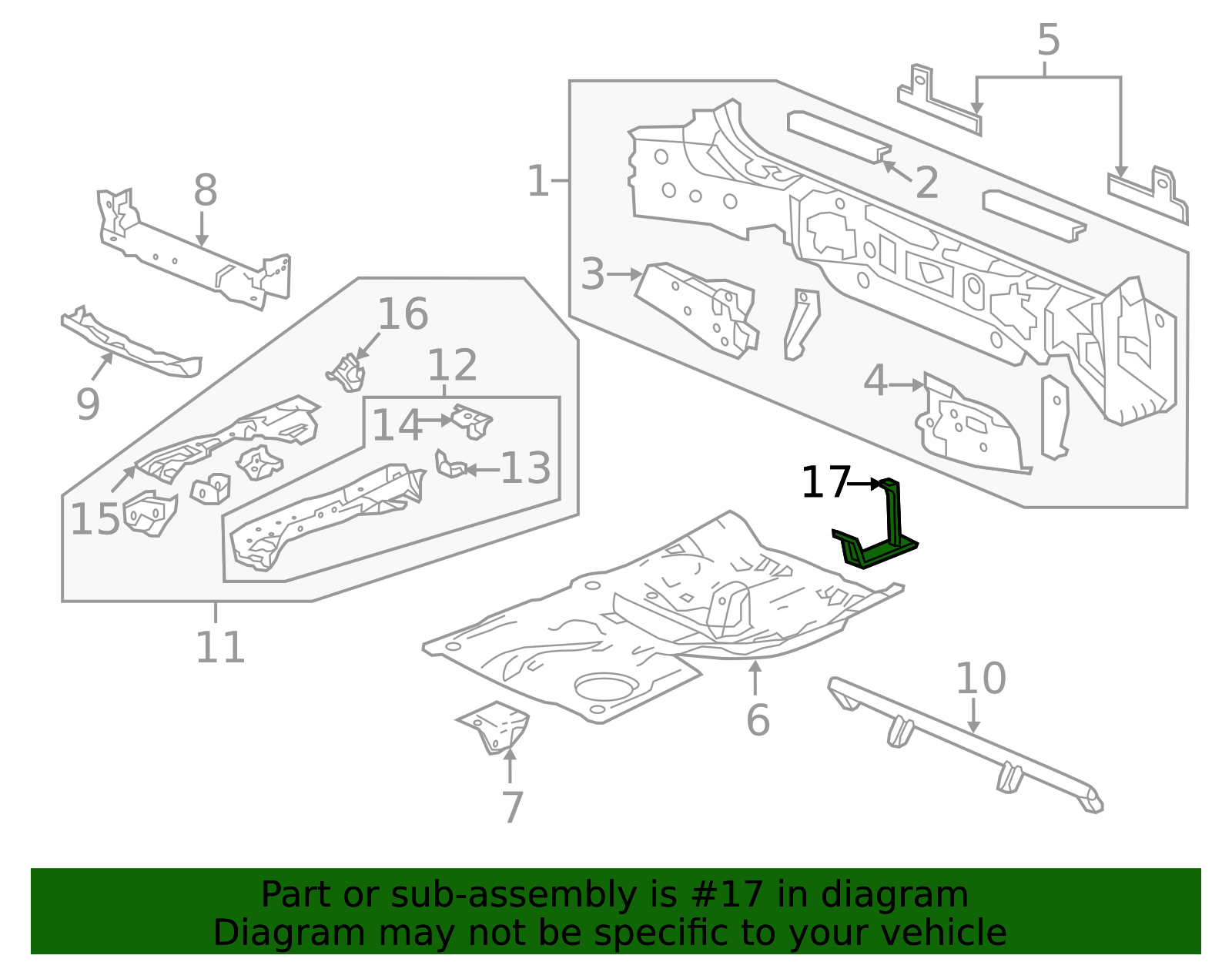 2013-2018 Acura RDX Floor Pan 74620-TX4-A00 | OEM Parts Online
